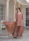 Sameera By Afsana Rangoli Crush With Khatli Work Plazzo Suit Wholesale In India